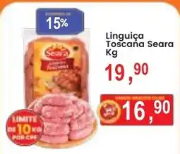 Federzoni Supermercados Linguiça Toscana Seara oferta