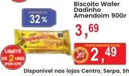 Federzoni Supermercados Biscoito Wafer Dadinho Amendoim oferta