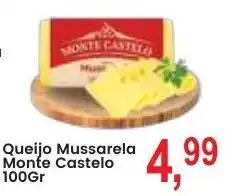 Federzoni Supermercados Queijo Mussarela Monte Castelo oferta