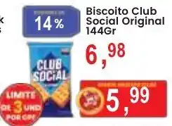 Federzoni Supermercados Biscoito Club Social Original oferta