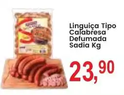 Federzoni Supermercados Linguiça Tipo Calabresa Defumada Sadia Kg oferta