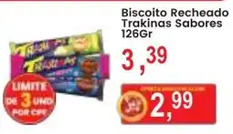 Federzoni Supermercados Biscoito recheado trakinas sabores oferta