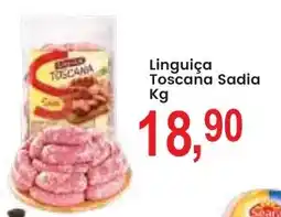 Federzoni Supermercados Linguiça Toscana Sadia oferta