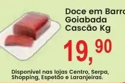 Federzoni Supermercados Doce em Barra Goiabada Cascão Kg oferta