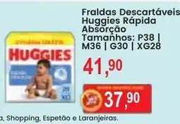 Federzoni Supermercados Fraldas descartáveis huggies rápida absorção oferta