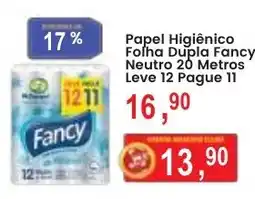 Federzoni Supermercados Papel Higiênico Folha Dupla Fancy Neutro 20 Metros oferta