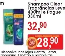 Federzoni Supermercados Shampoo Clear Fragrâncias Leve oferta