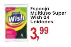 Federzoni Supermercados Esponja Multiuso Super Wish 04 Unidades oferta