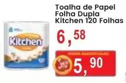 Federzoni Supermercados Toalha de Papel Folha Dupla Kitchen 120 Folhas oferta