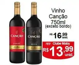 Maby Supermercados Vinho Canção oferta