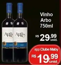 Maby Supermercados Vinho Arbo oferta