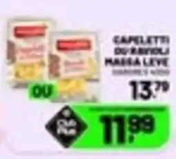 Supermercado Cubatao Capeletti ou ravioli massa leve oferta