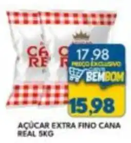 Rancho Bom Supermercados açúcar extra fino cana real oferta
