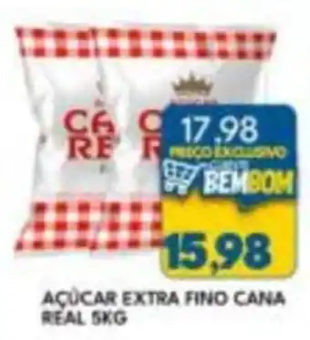 Açúcar extra fino cana real