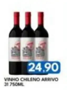 Rancho Bom Supermercados vinho chileno arrivo oferta