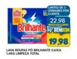 Rancho Bom Supermercados lava roupas pó brilhante oferta