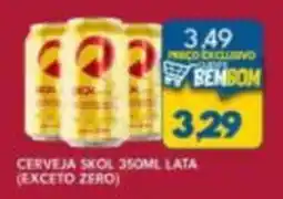 Rancho Bom Supermercados Cerveja skol lata oferta