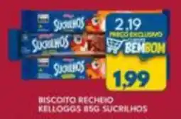 Rancho Bom Supermercados Biscoito recheio kelloggs 85g sucrilhos oferta