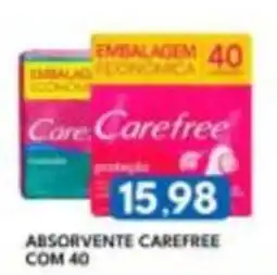 Rancho Bom Supermercados Absorvente carefree oferta