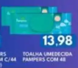 Rancho Bom Supermercados toalha umedecida pampers oferta