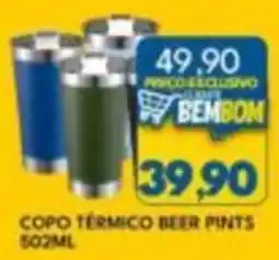 Rancho Bom Supermercados Copo térmico beer pints oferta