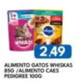 Rancho Bom Supermercados alimento gatos whiskas / alimento caes pedigree oferta