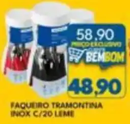 Rancho Bom Supermercados Faqueiro tramontina inox c/20 lâme oferta