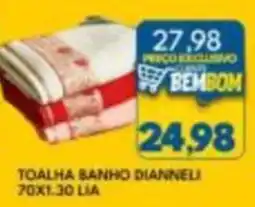 Rancho Bom Supermercados toalha banho dianneli oferta