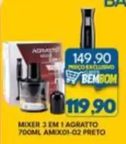 Rancho Bom Supermercados mixer 3 em 1 agratto oferta