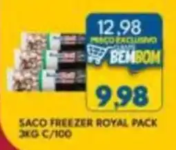 Rancho Bom Supermercados Saco freezer royal pack oferta