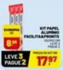 Supermercado Cubatao kit papel alumino facilitaapronto oferta