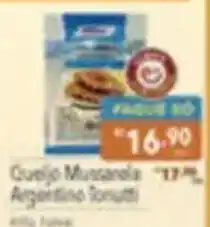Queijo Mussarela Argentino Tonutti