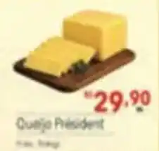 Supermercados Condor Queijo President oferta