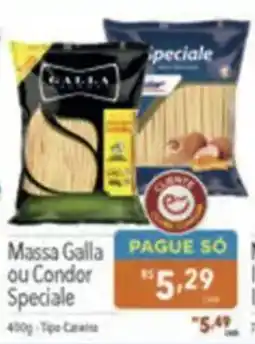 Supermercados Condor Massa galla ou condor speciale oferta