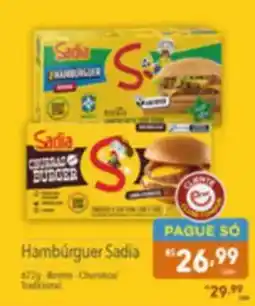 Supermercados Condor Hambúrguer Sadia oferta