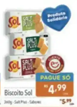 Supermercados Condor Biscoito sol oferta