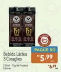 Supermercados Condor Bebida Láctea 3 Corações oferta
