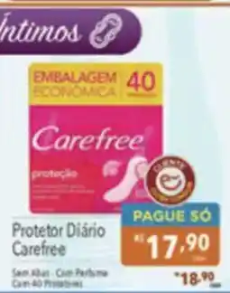 Supermercados Condor Protetor Diário Carefree oferta