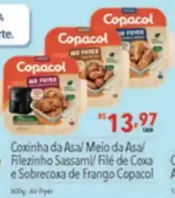 Supermercados Condor Coxinha da Asa/ Meio da Asa/ Filezinho Sassami/ Filé de Coxa e Sobrecoxa de Frango Copacol oferta