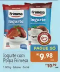 Supermercados Condor logurte com polpa frimesa oferta