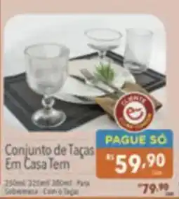 Supermercados Condor Conjunto de Taças Em Casa Tem oferta