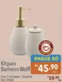 Supermercados Condor Kit para Banheiro Wolff oferta