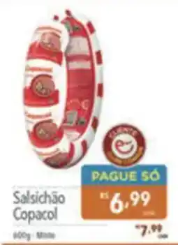 Supermercados Condor Salsichão Copacol oferta