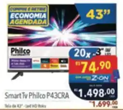 Supermercados Condor Smart Tv Philco P43CRA oferta