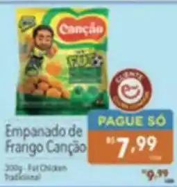 Supermercados Condor Empanado de frango canção oferta