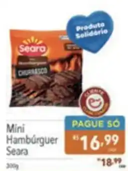 Supermercados Condor Mini Hambúrguer Seara oferta