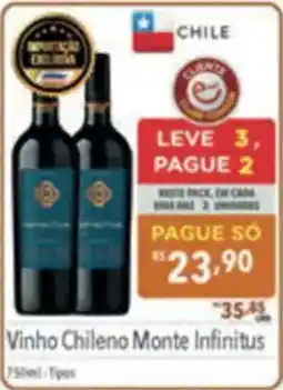 Supermercados Condor Vinho Chileno Monte Infinitus oferta