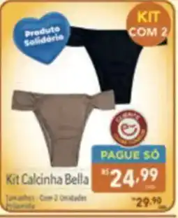 Supermercados Condor Kit Calcinha Bella oferta
