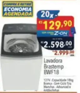 Supermercados Condor Lavadora Brastemp BWF18 oferta