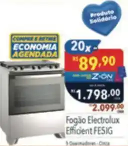Supermercados Condor Fogão Electrolux Efficient FE51G oferta